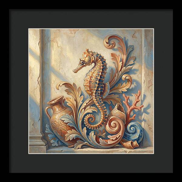 Seahorse Elegance In Mediterranean Style