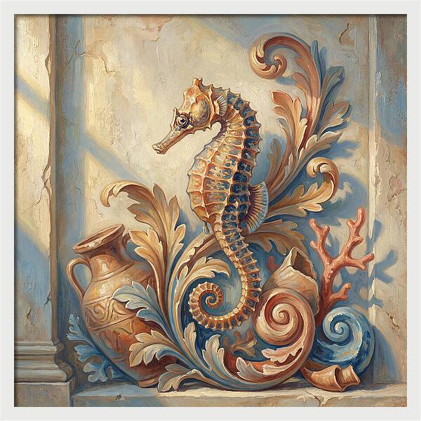 Seahorse Elegance In Mediterranean Style