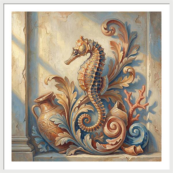 Seahorse Elegance In Mediterranean Style