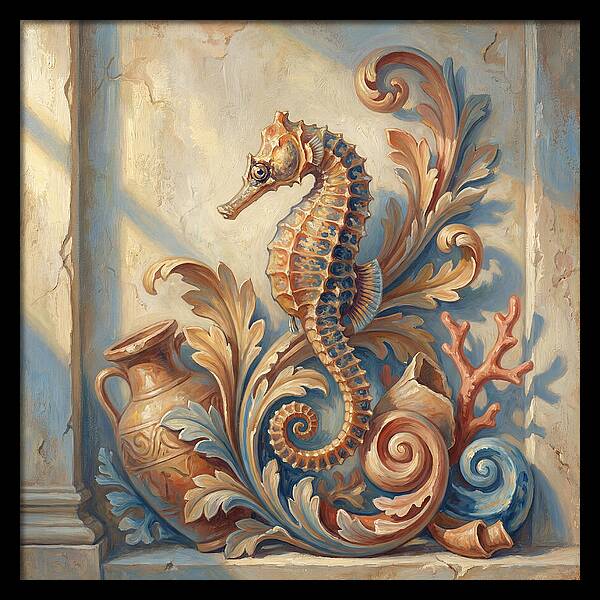 Seahorse Elegance In Mediterranean Style