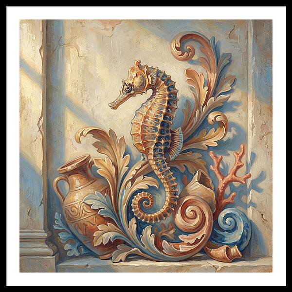 Seahorse Elegance In Mediterranean Style