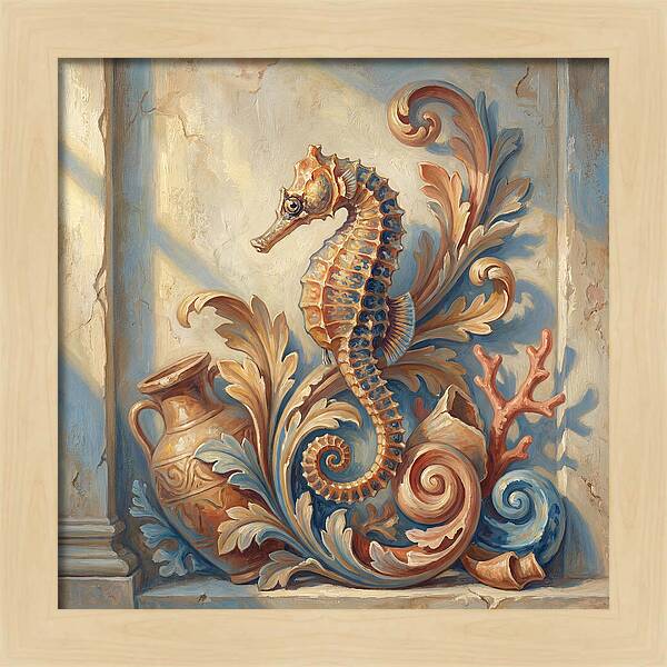 Seahorse Elegance In Mediterranean Style
