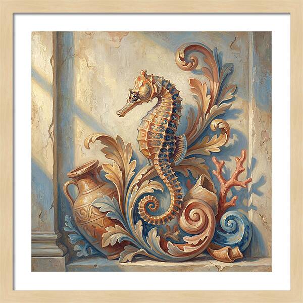 Seahorse Elegance In Mediterranean Style