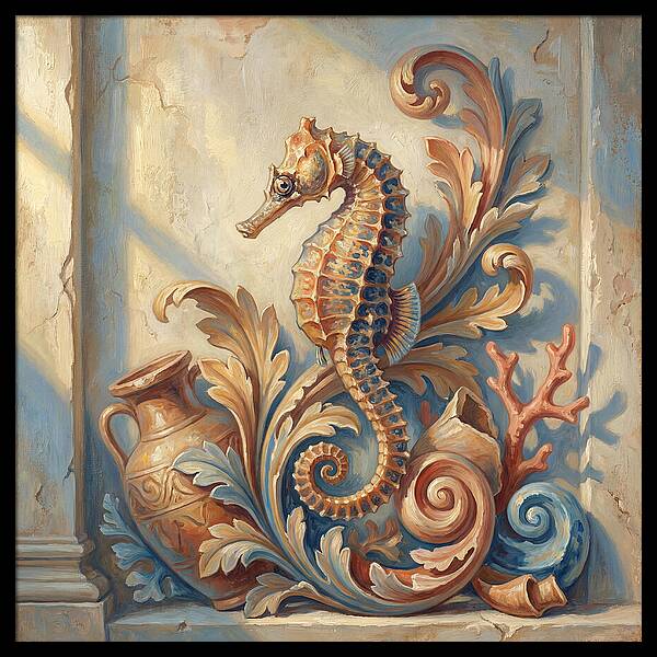 Seahorse Elegance In Mediterranean Style