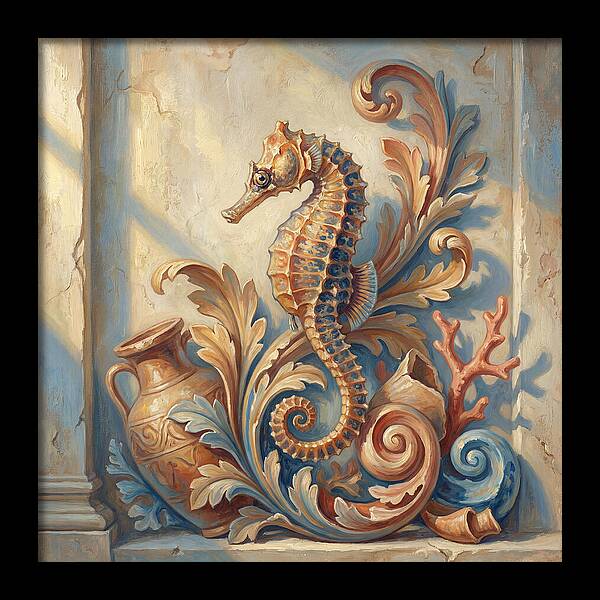 Seahorse Elegance In Mediterranean Style