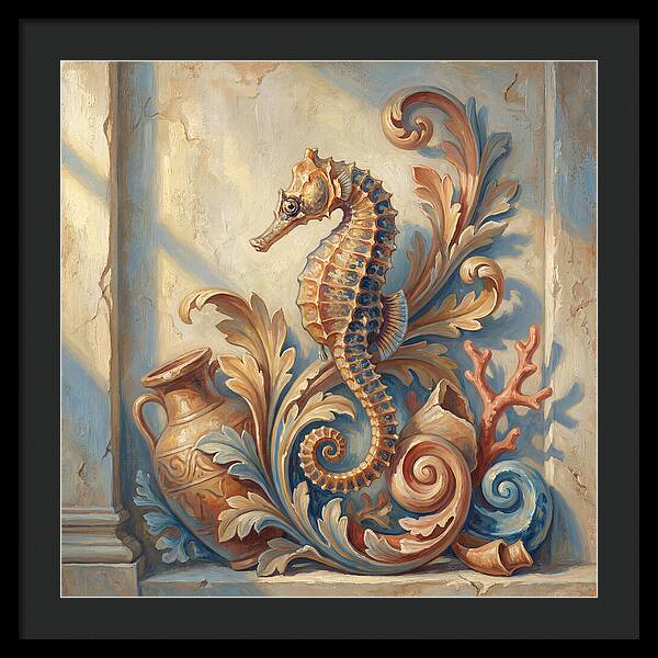 Seahorse Elegance In Mediterranean Style