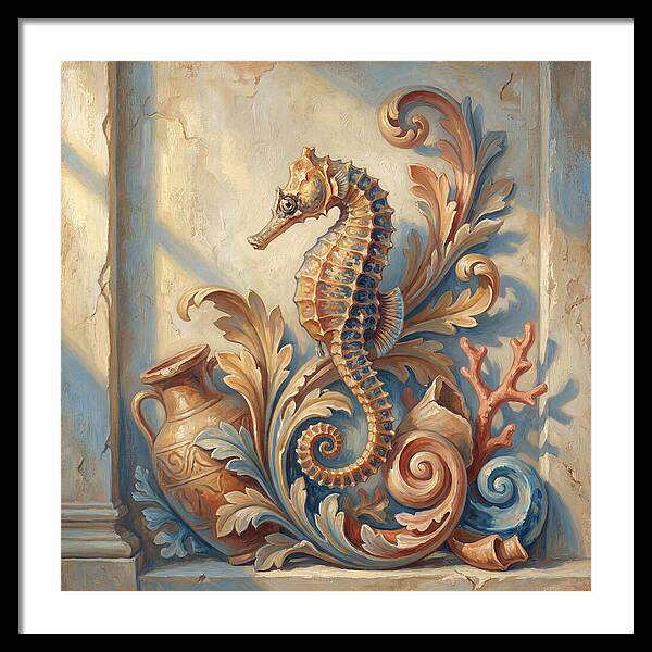 Seahorse Elegance In Mediterranean Style