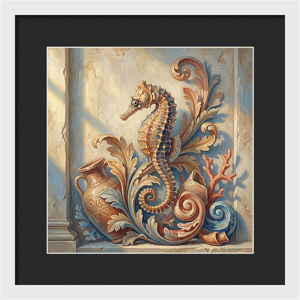 Seahorse Elegance In Mediterranean Style