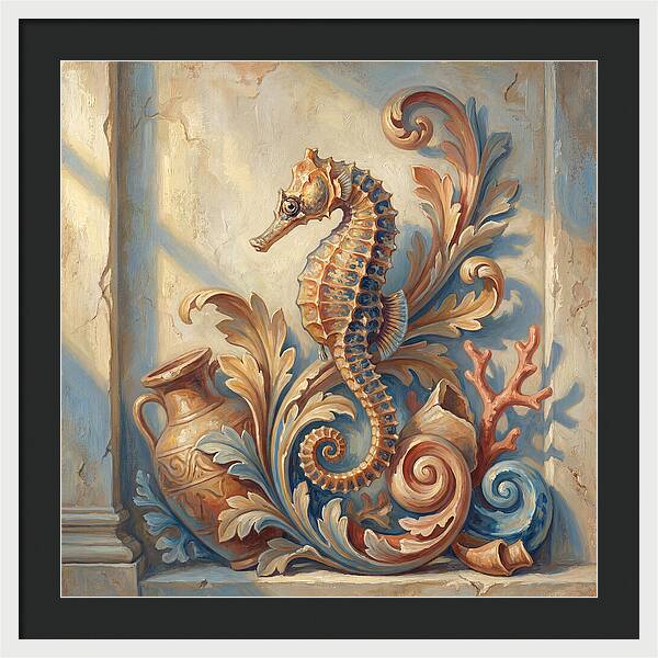 Seahorse Elegance In Mediterranean Style
