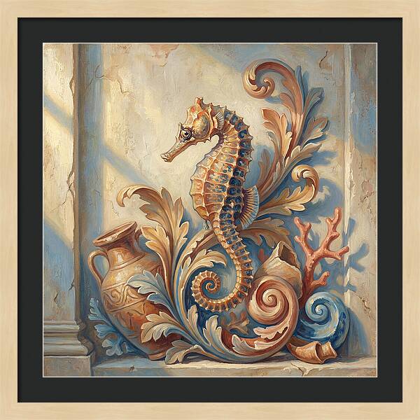 Seahorse Elegance In Mediterranean Style