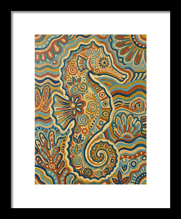 Seahorse Folk Art