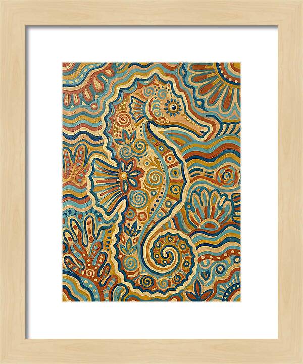Seahorse Folk Art