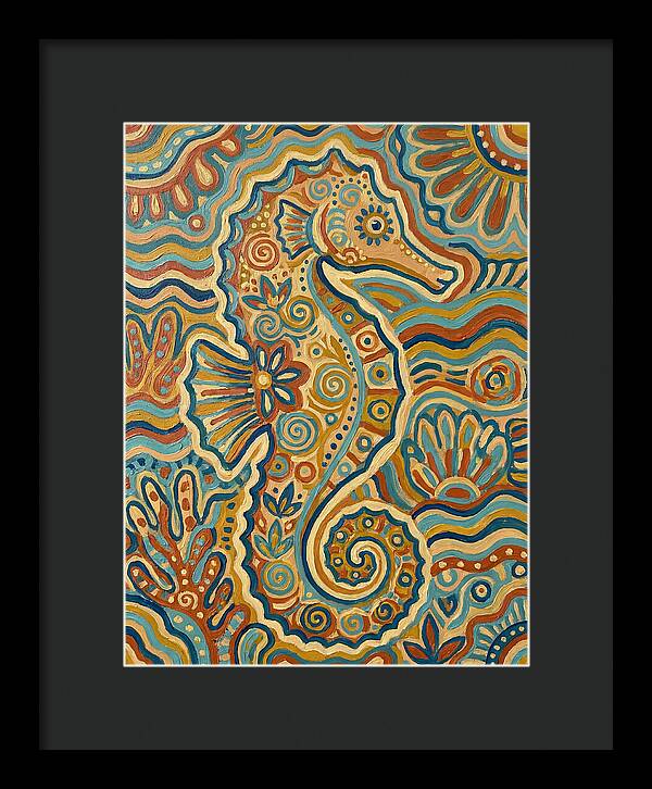 Seahorse Folk Art
