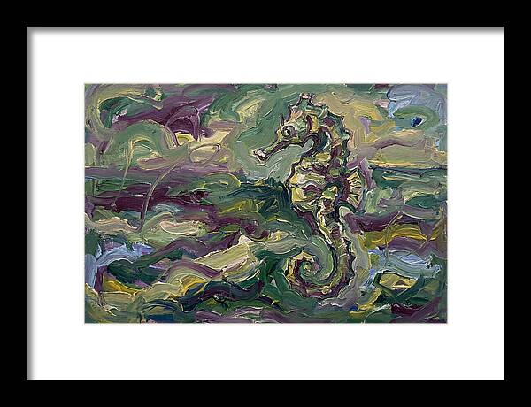 Seahorse Serenity In Expressionism