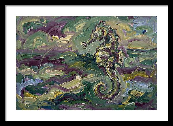 Seahorse Serenity In Expressionism