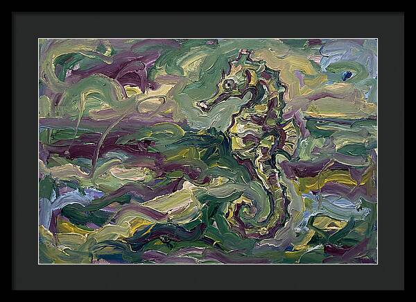 Seahorse Serenity In Expressionism