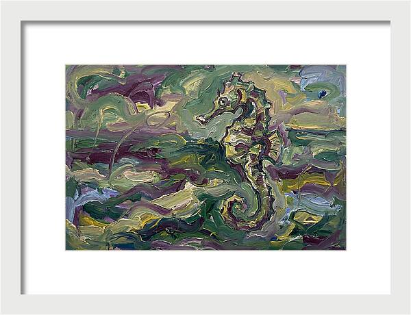 Seahorse Serenity In Expressionism