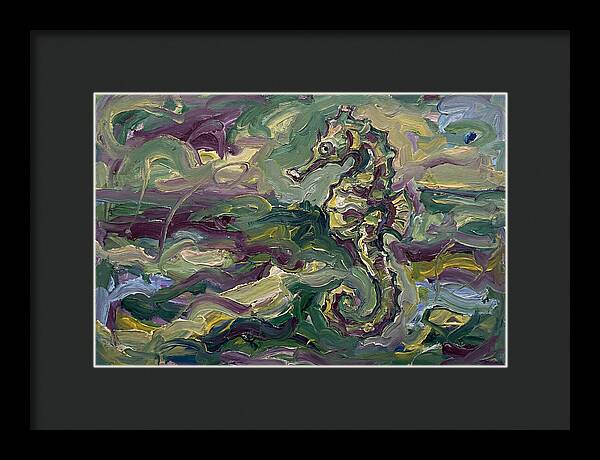 Seahorse Serenity In Expressionism