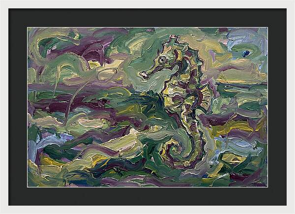 Seahorse Serenity In Expressionism