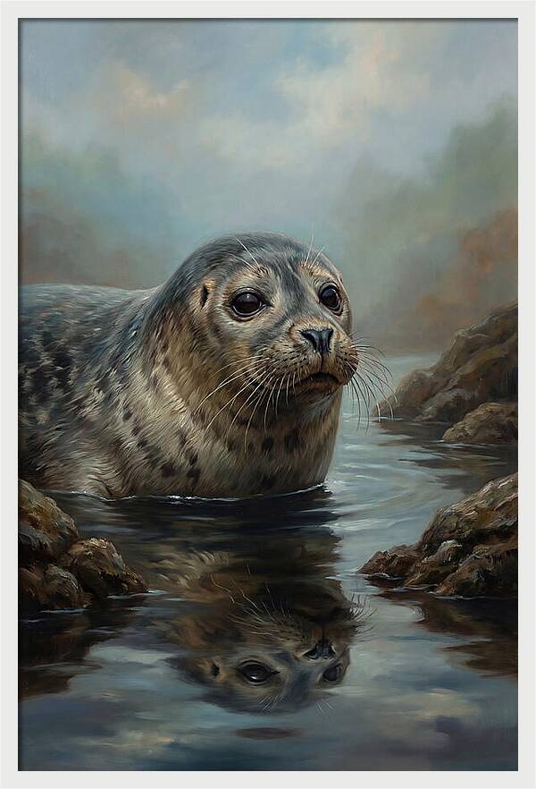 Seal Emerging From Water