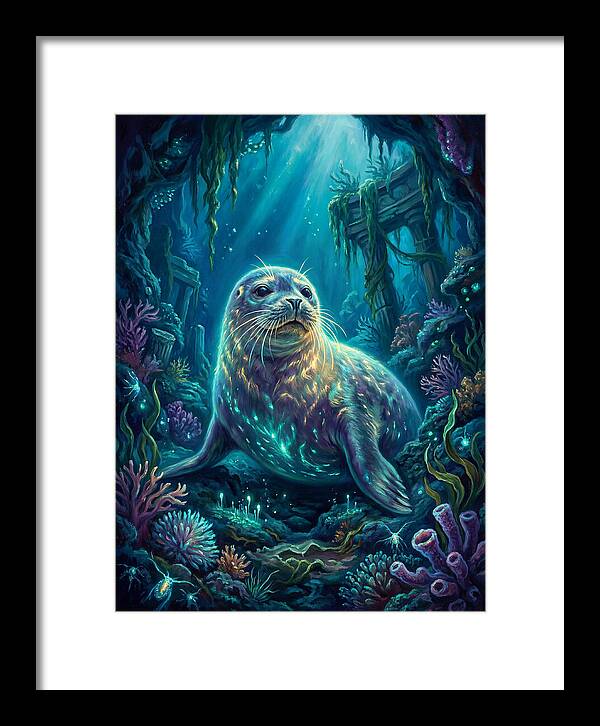 Seal Underwater Scene