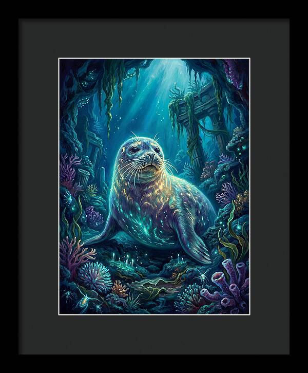 Seal Underwater Scene