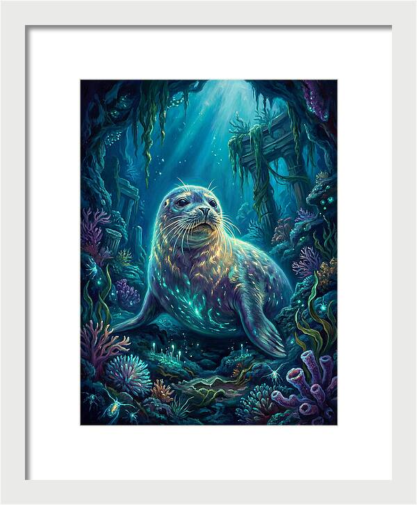 Seal Underwater Scene