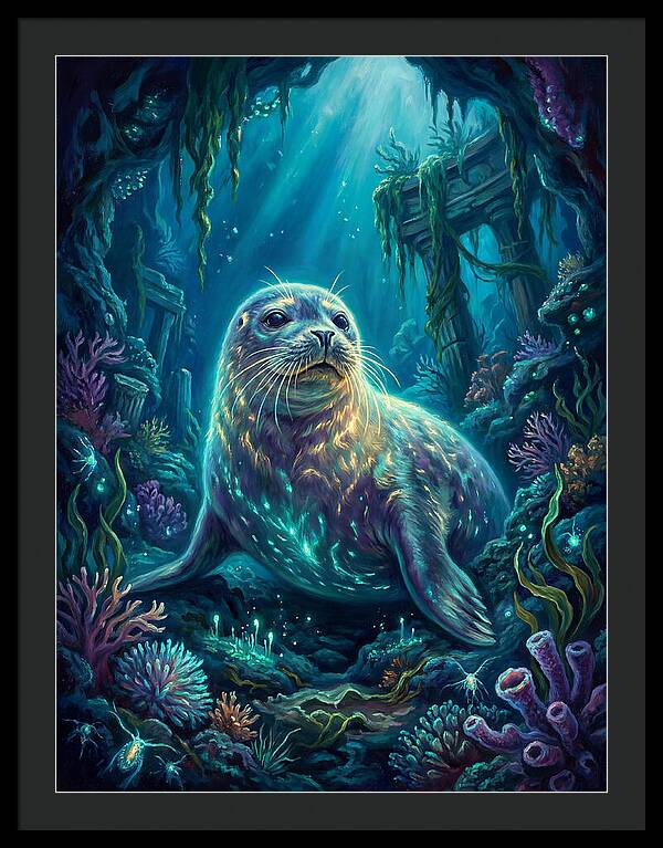 Seal Underwater Scene