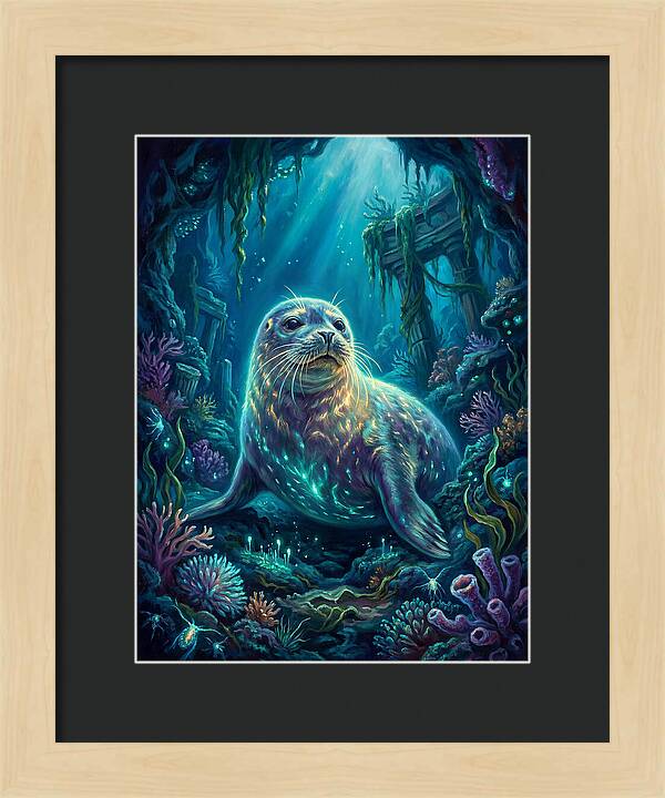 Seal Underwater Scene