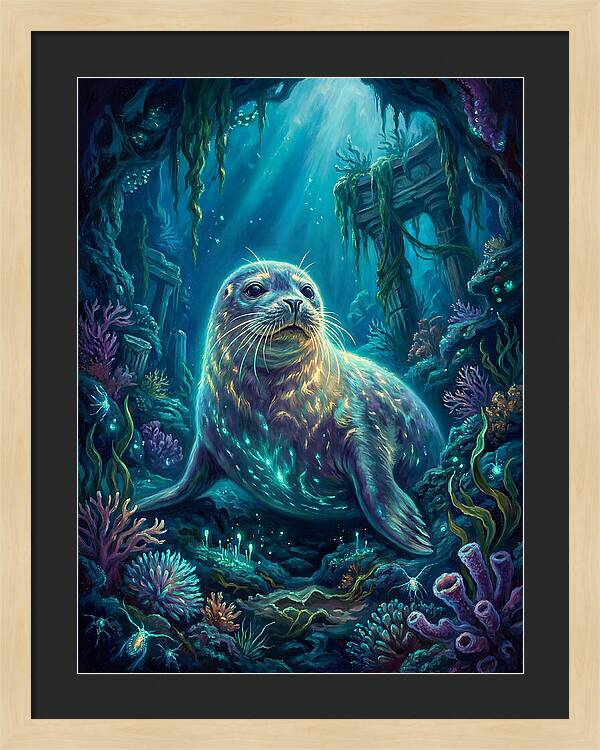 Seal Underwater Scene