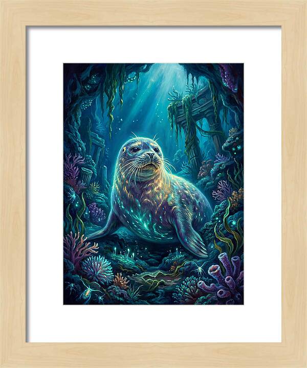 Seal Underwater Scene