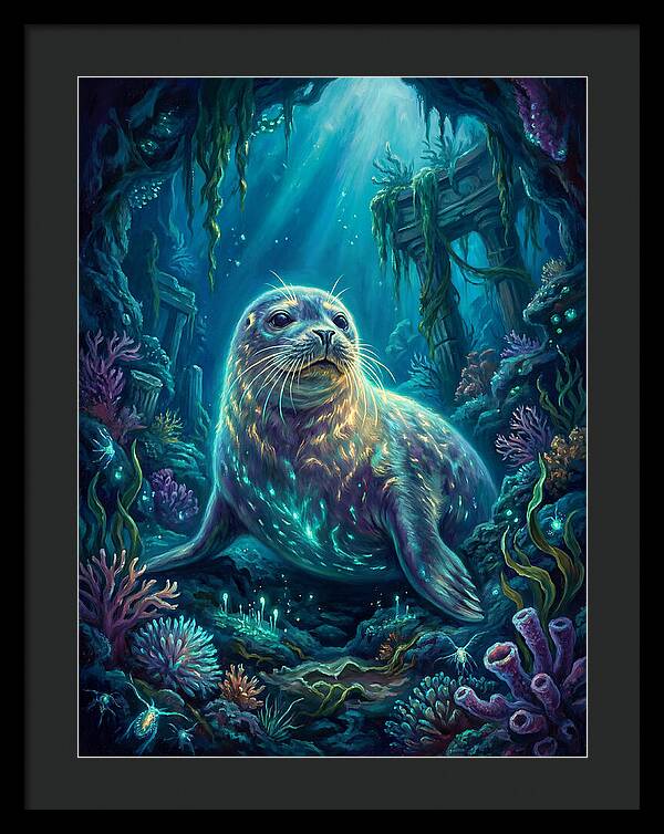 Seal Underwater Scene