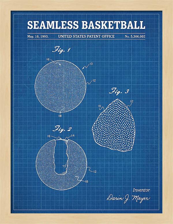 Seamless Basketball Meyer Blueprint Patent Us5306002