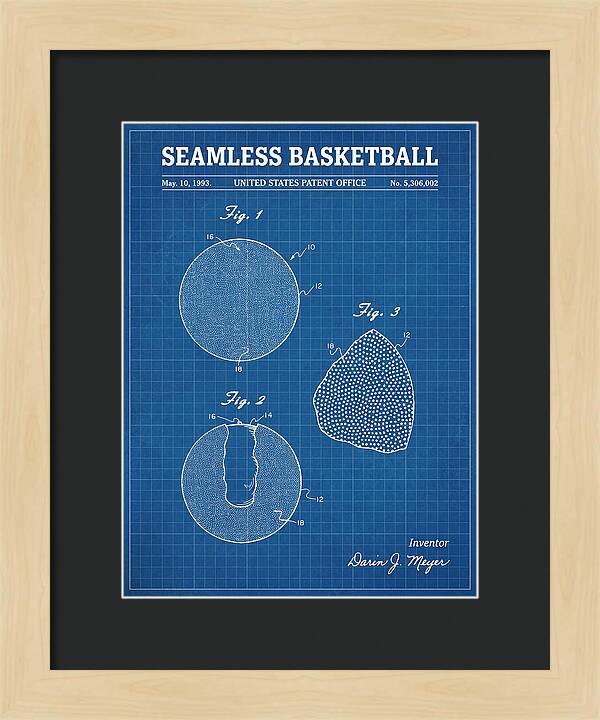 Seamless Basketball Meyer Blueprint Patent Us5306002