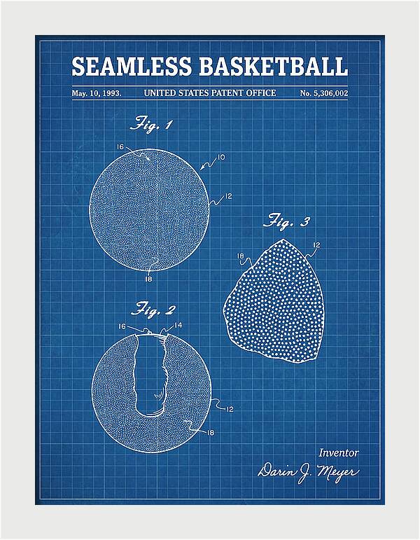 Seamless Basketball Meyer Blueprint Patent Us5306002