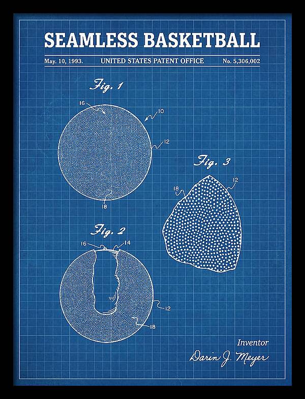 Seamless Basketball Meyer Blueprint Patent Us5306002