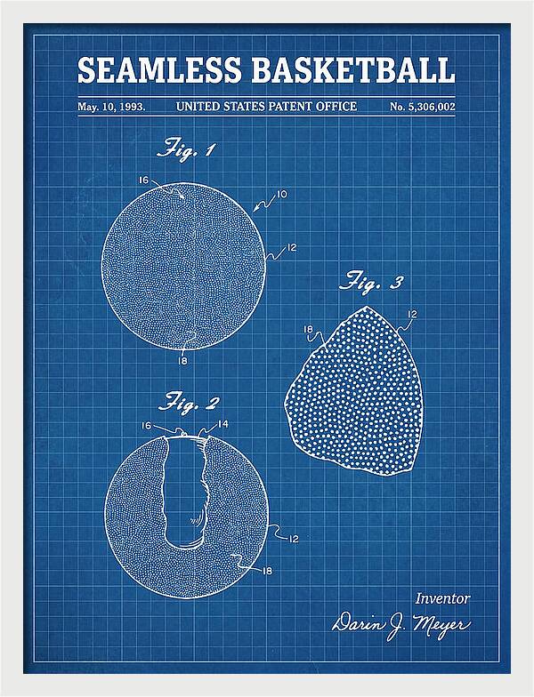 Seamless Basketball Meyer Blueprint Patent Us5306002