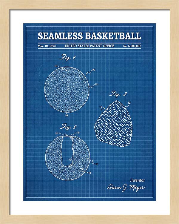 Seamless Basketball Meyer Blueprint Patent Us5306002
