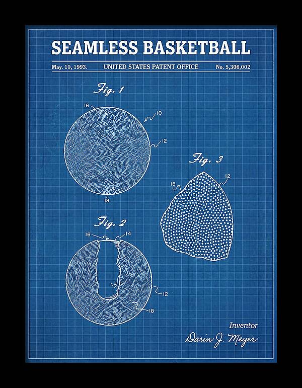 Seamless Basketball Meyer Blueprint Patent Us5306002
