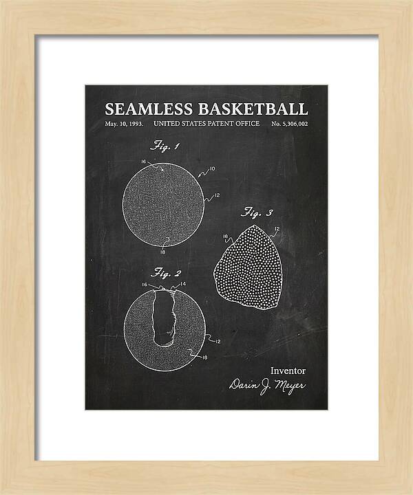 Seamless Basketball Meyer Chalkboard Patent Us5306002