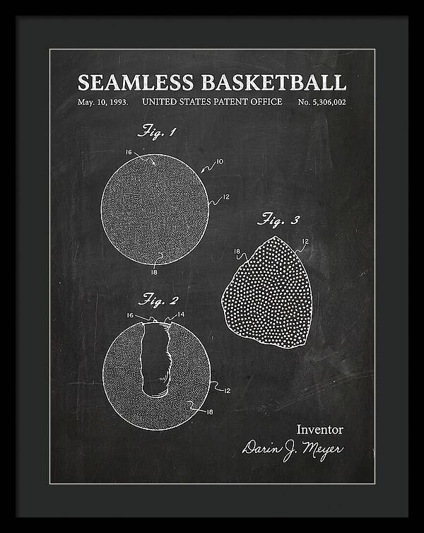 Seamless Basketball Meyer Chalkboard Patent Us5306002