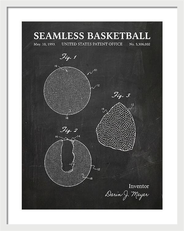 Seamless Basketball Meyer Chalkboard Patent Us5306002
