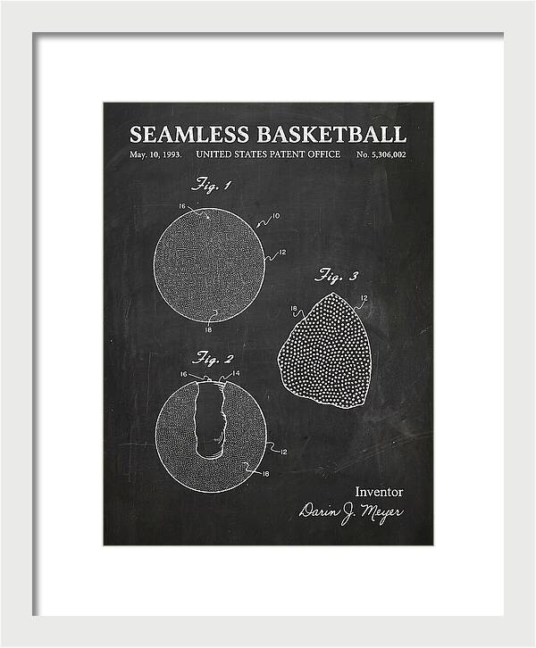 Seamless Basketball Meyer Chalkboard Patent Us5306002