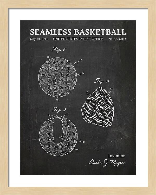 Seamless Basketball Meyer Chalkboard Patent Us5306002