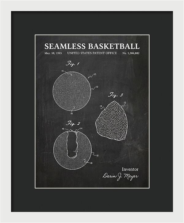 Seamless Basketball Meyer Chalkboard Patent Us5306002