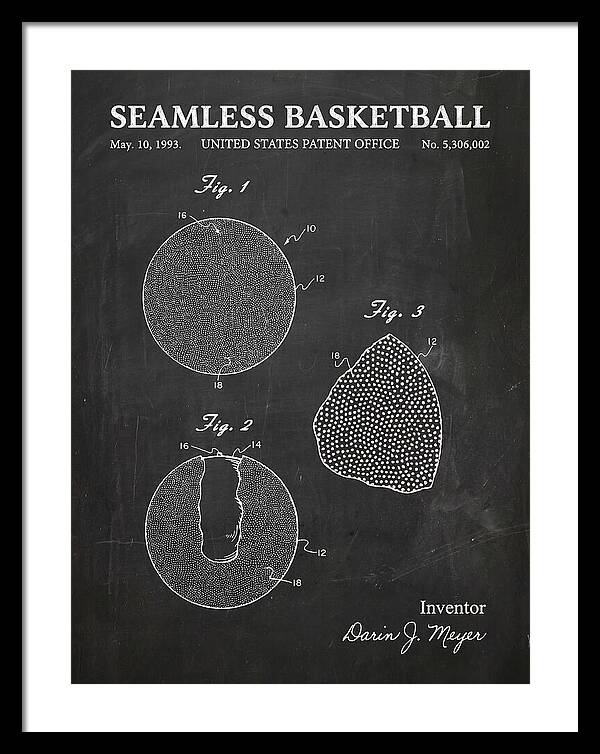 Seamless Basketball Meyer Chalkboard Patent Us5306002