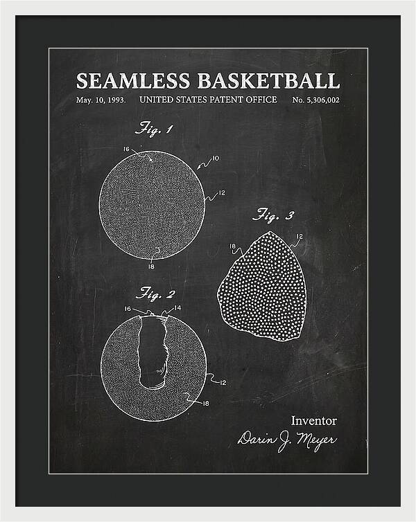 Seamless Basketball Meyer Chalkboard Patent Us5306002
