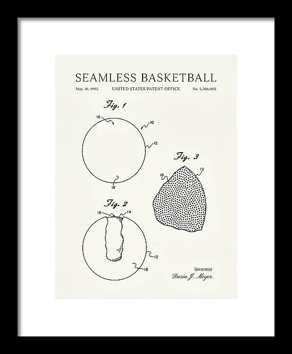 Seamless Basketball Meyer Minimalist Patent Us5306002
