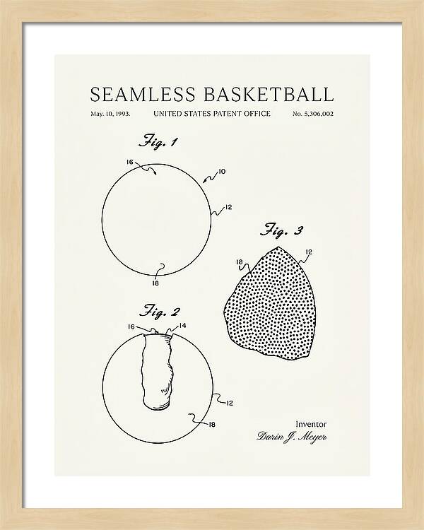 Seamless Basketball Meyer Minimalist Patent Us5306002