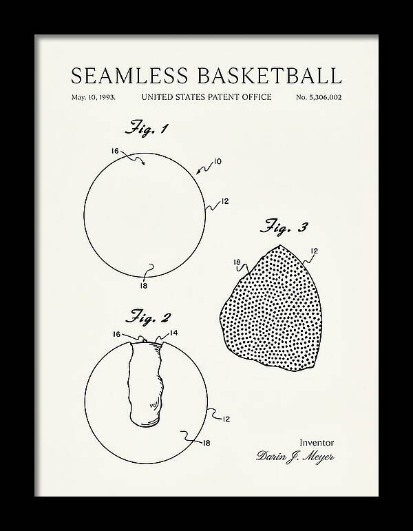Seamless Basketball Meyer Minimalist Patent Us5306002